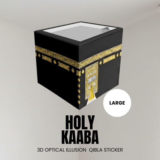 HOLY KAABA - 3D QIBLA STICKER - LARGE
