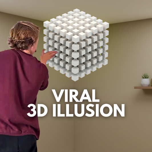 3D CUBE ILLUSION STICKER - MINI CUBES